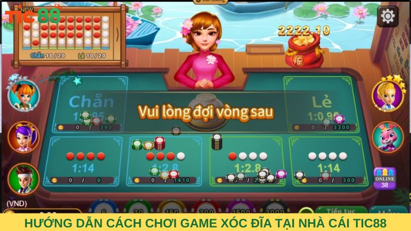 Hướng dẫn cách chơi game xóc đĩa tại nhà cái Tic88