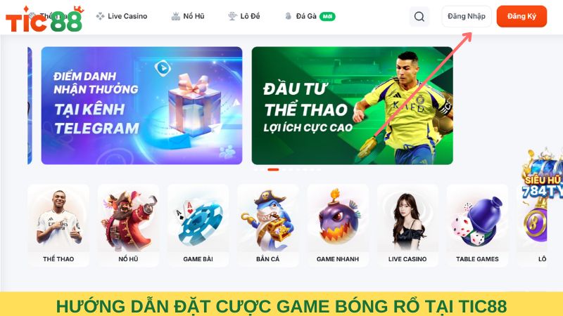 Hướng dẫn thao tác đặt cược game bóng rổ an toàn tại TIC88